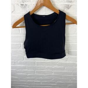 Fabletics Women's Racerback Stretch Workout Athletic Sports Bra Black Size Large